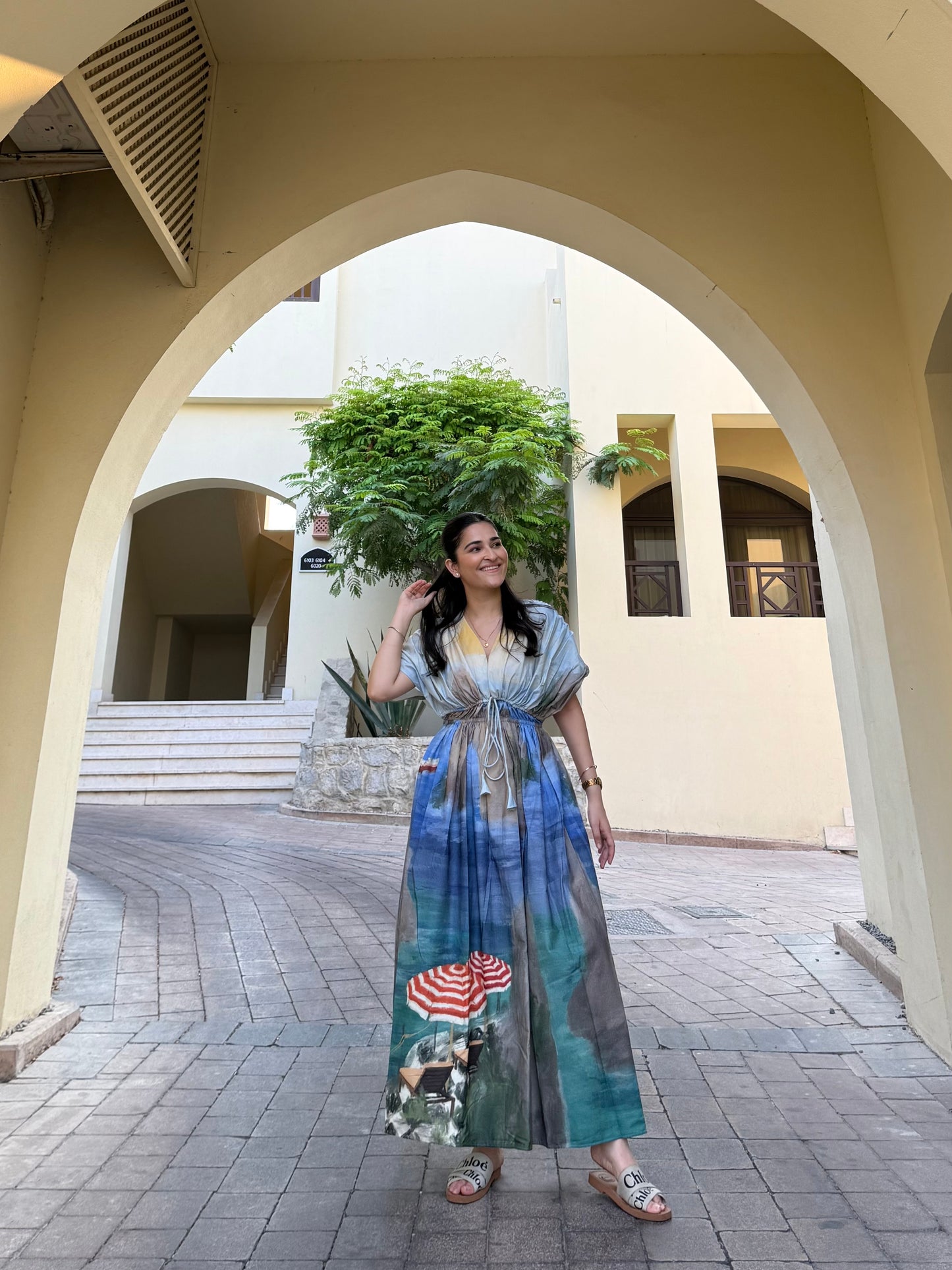 Nirvana Dress in Capri Coast Print