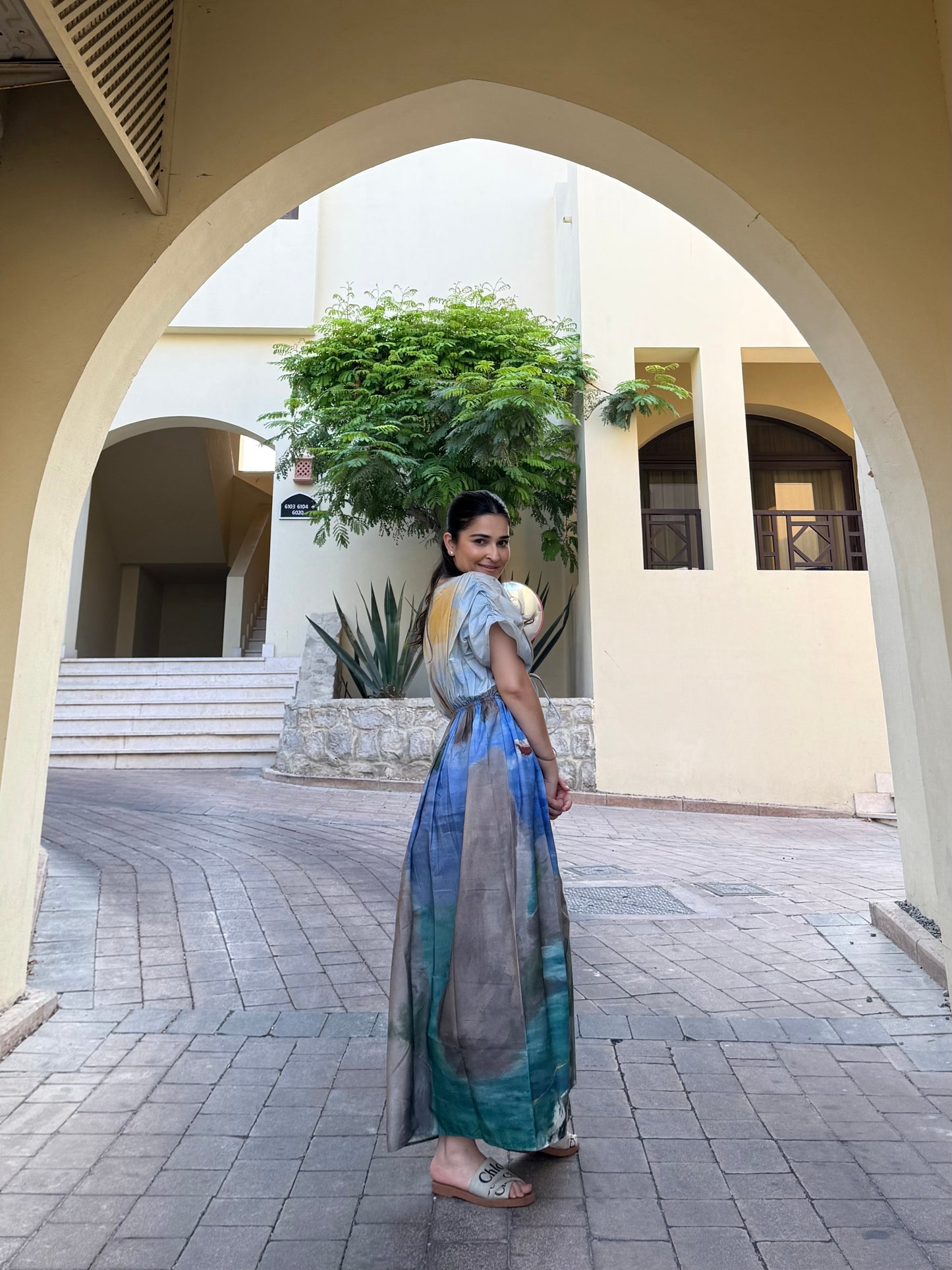 Nirvana Dress in Capri Coast Print