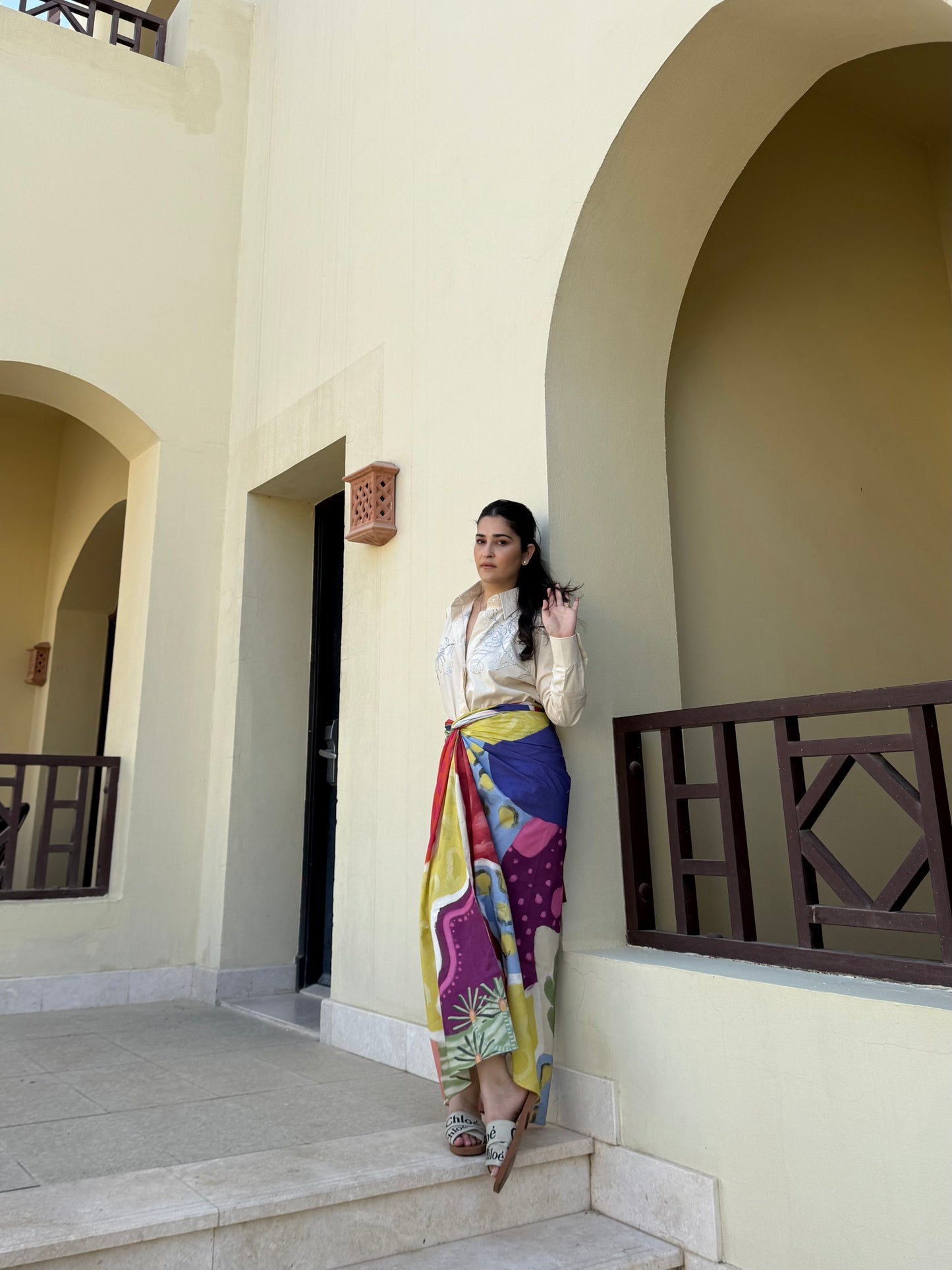Nadia Set in Florentine Mosaic Print