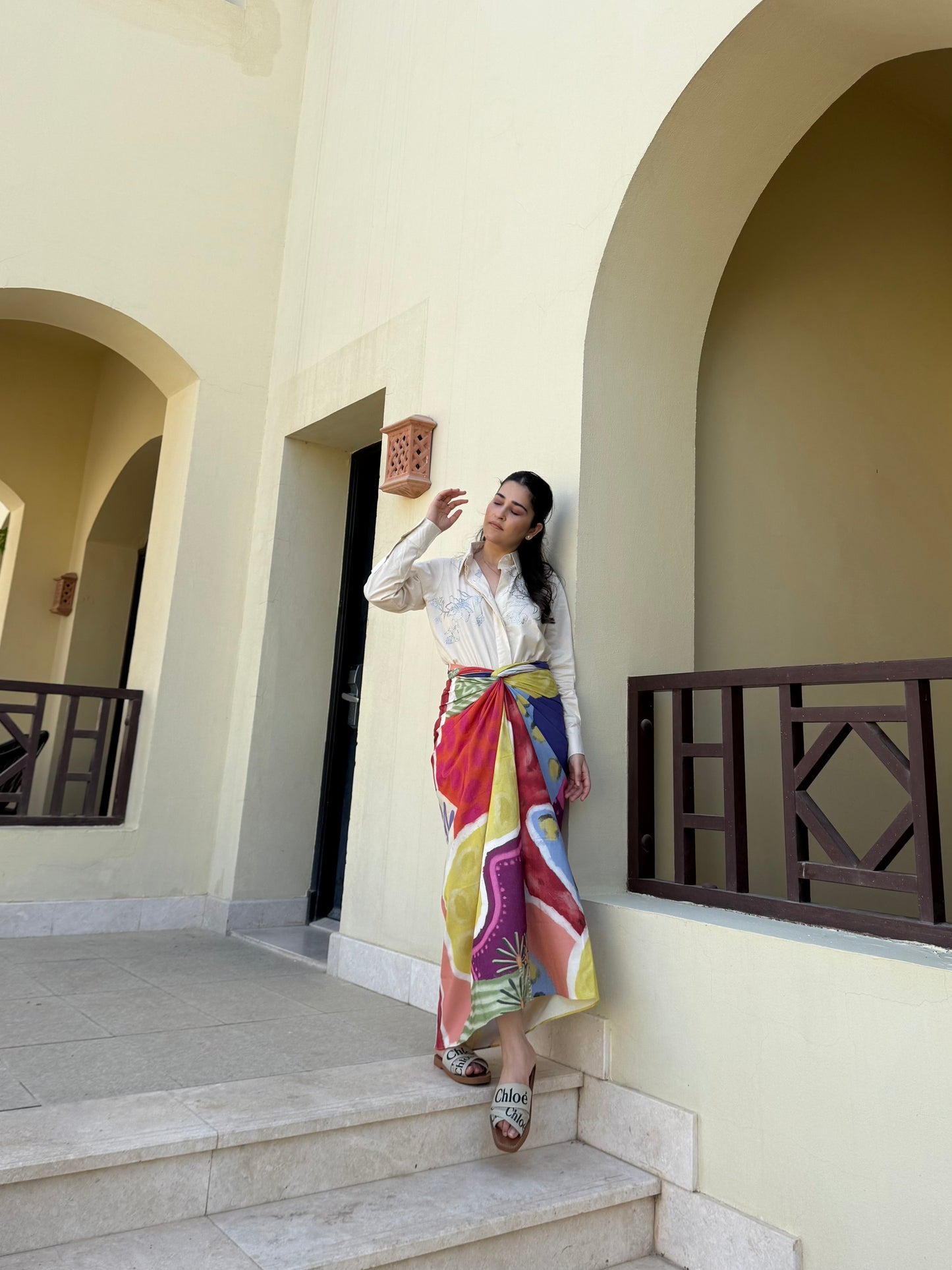Nadia Set in Florentine Mosaic Print