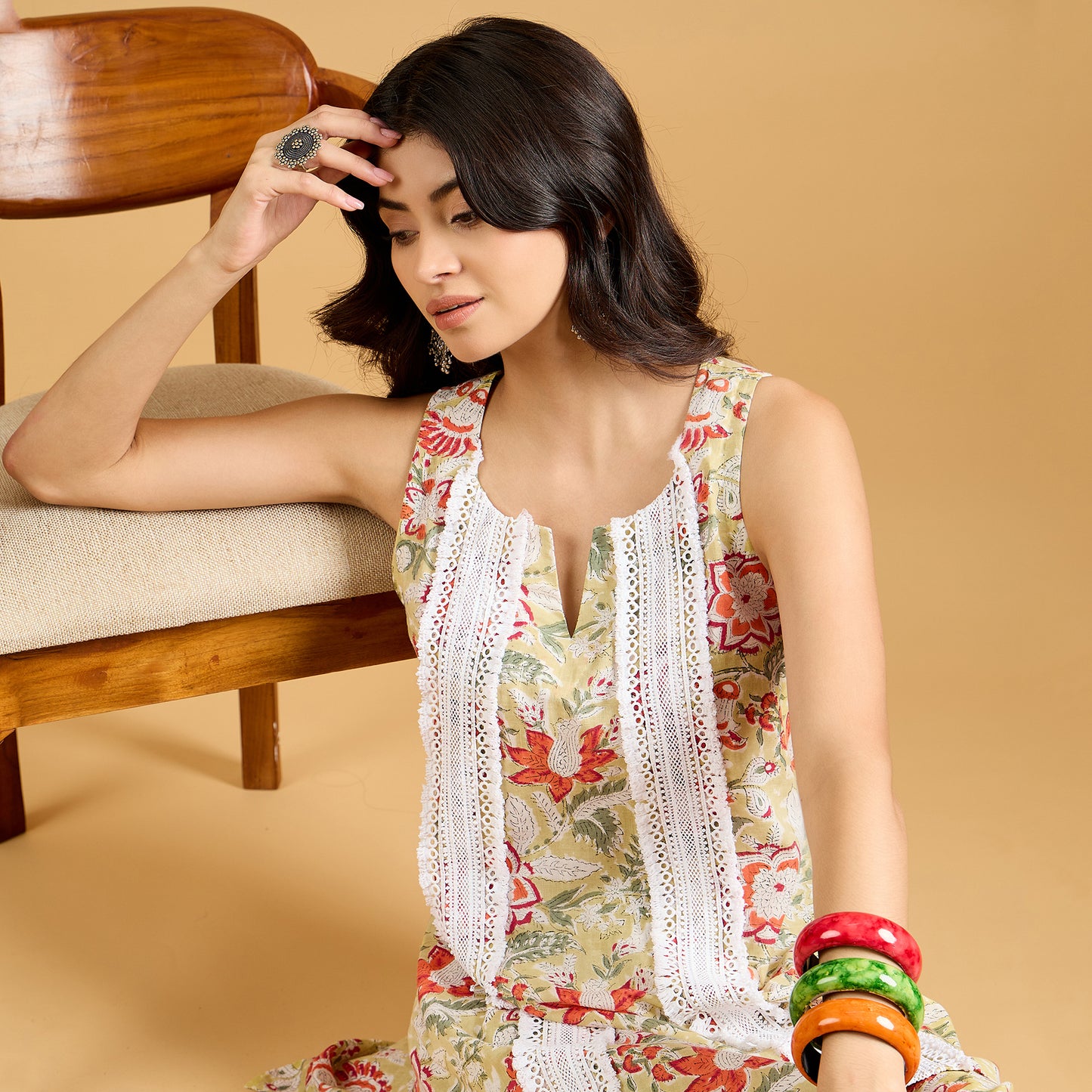 Basanti suit set