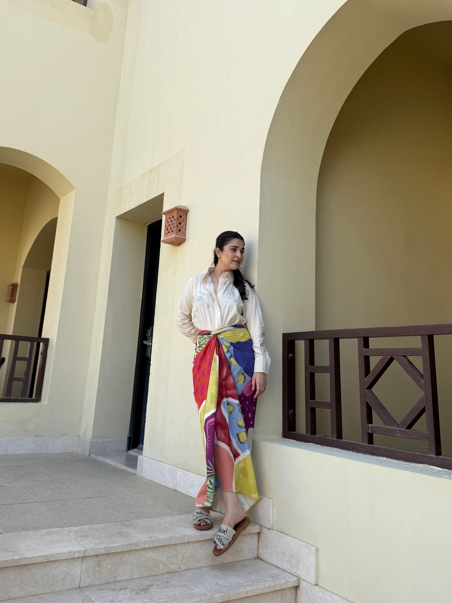 Nadia Set in Florentine Mosaic Print