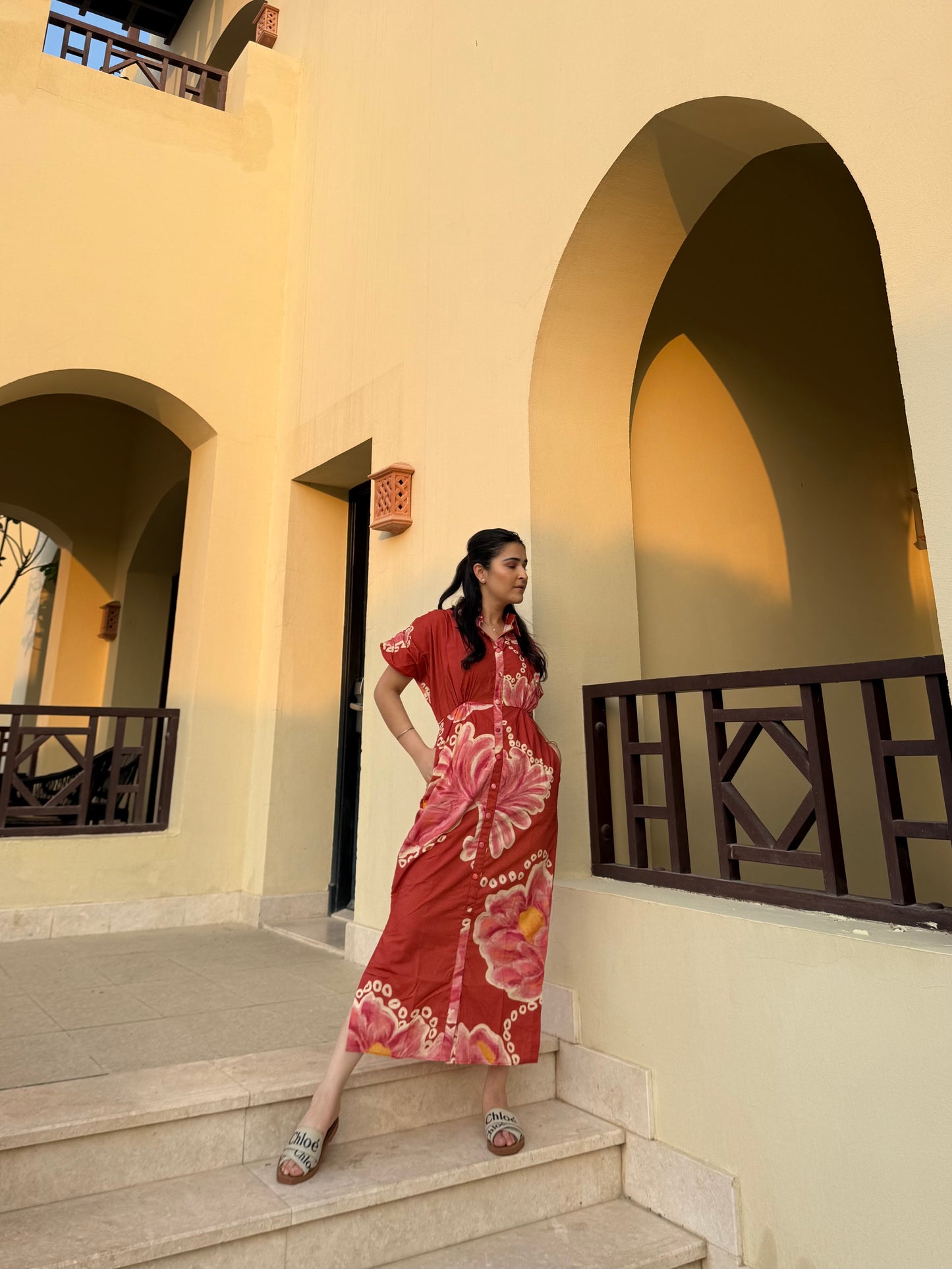 Alessia Dress in Bubbly Spritz Print