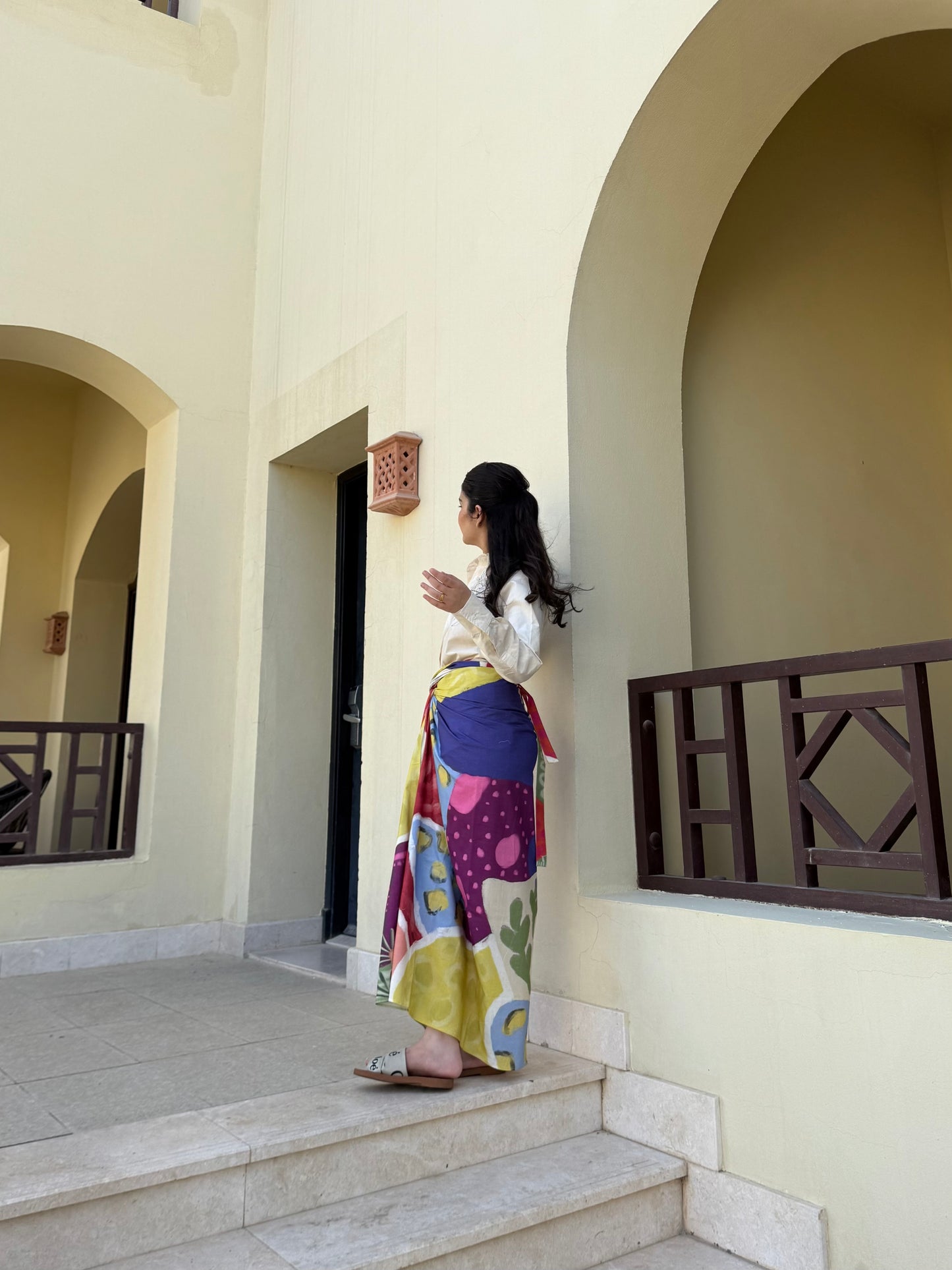 Nadia Set in Florentine Mosaic Print