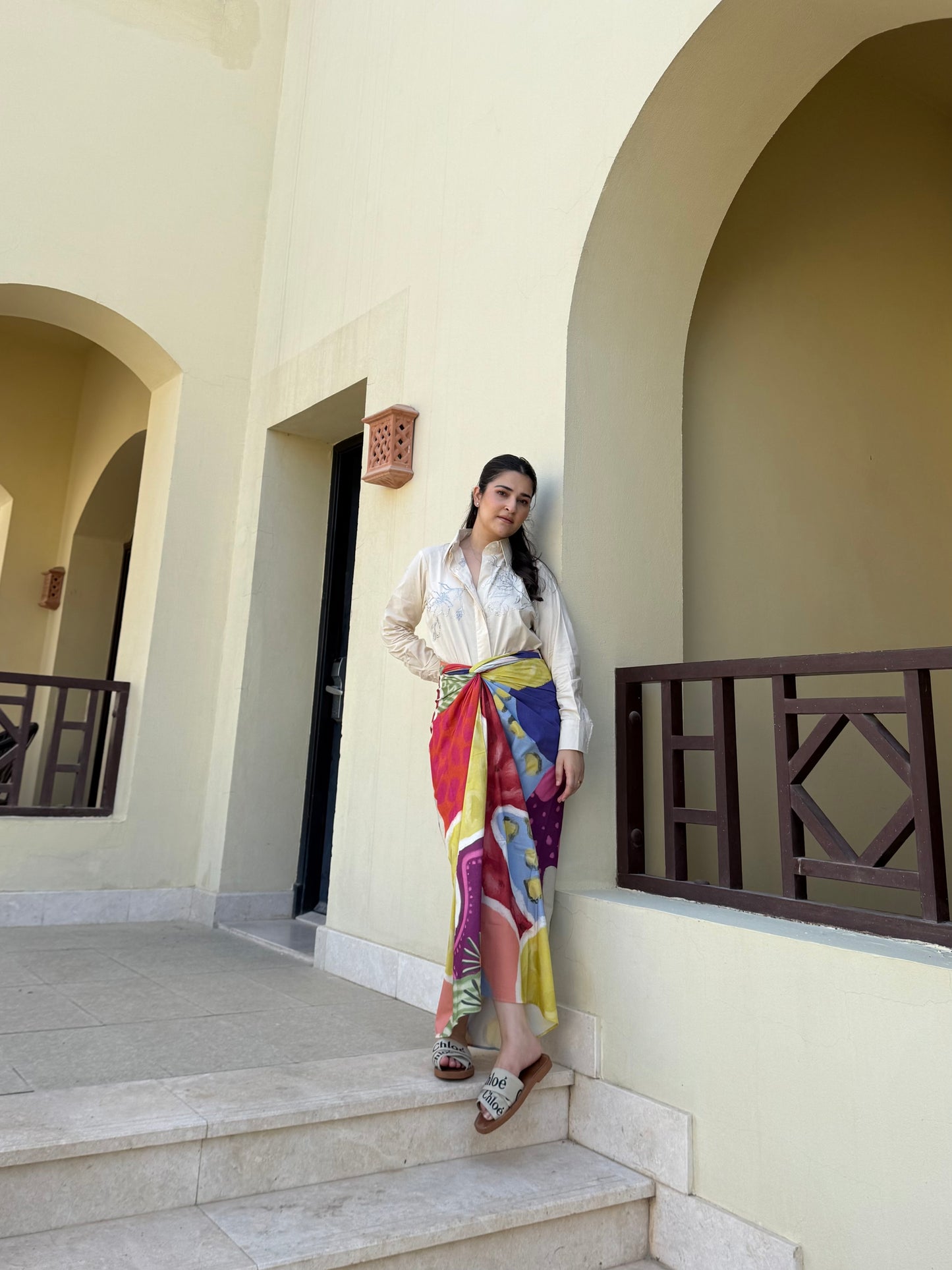 Nadia Set in Florentine Mosaic Print
