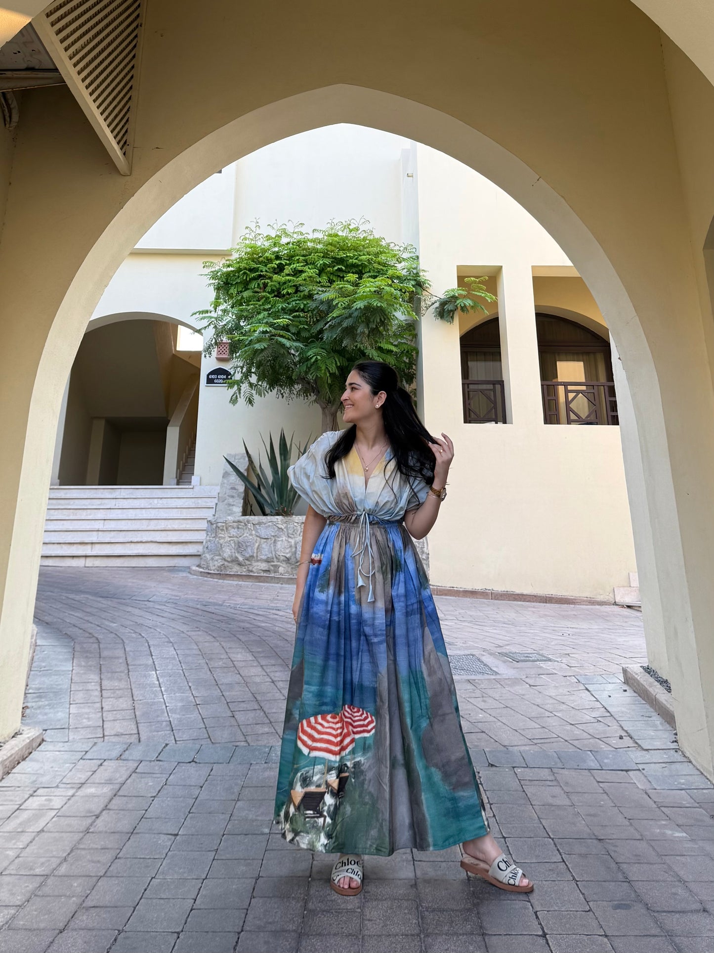 Nirvana Dress in Capri Coast Print