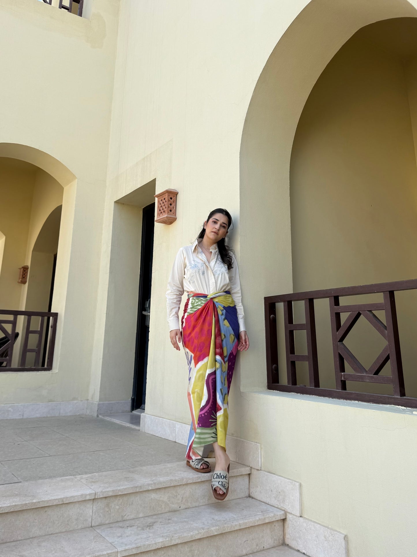 Nadia Set in Florentine Mosaic Print