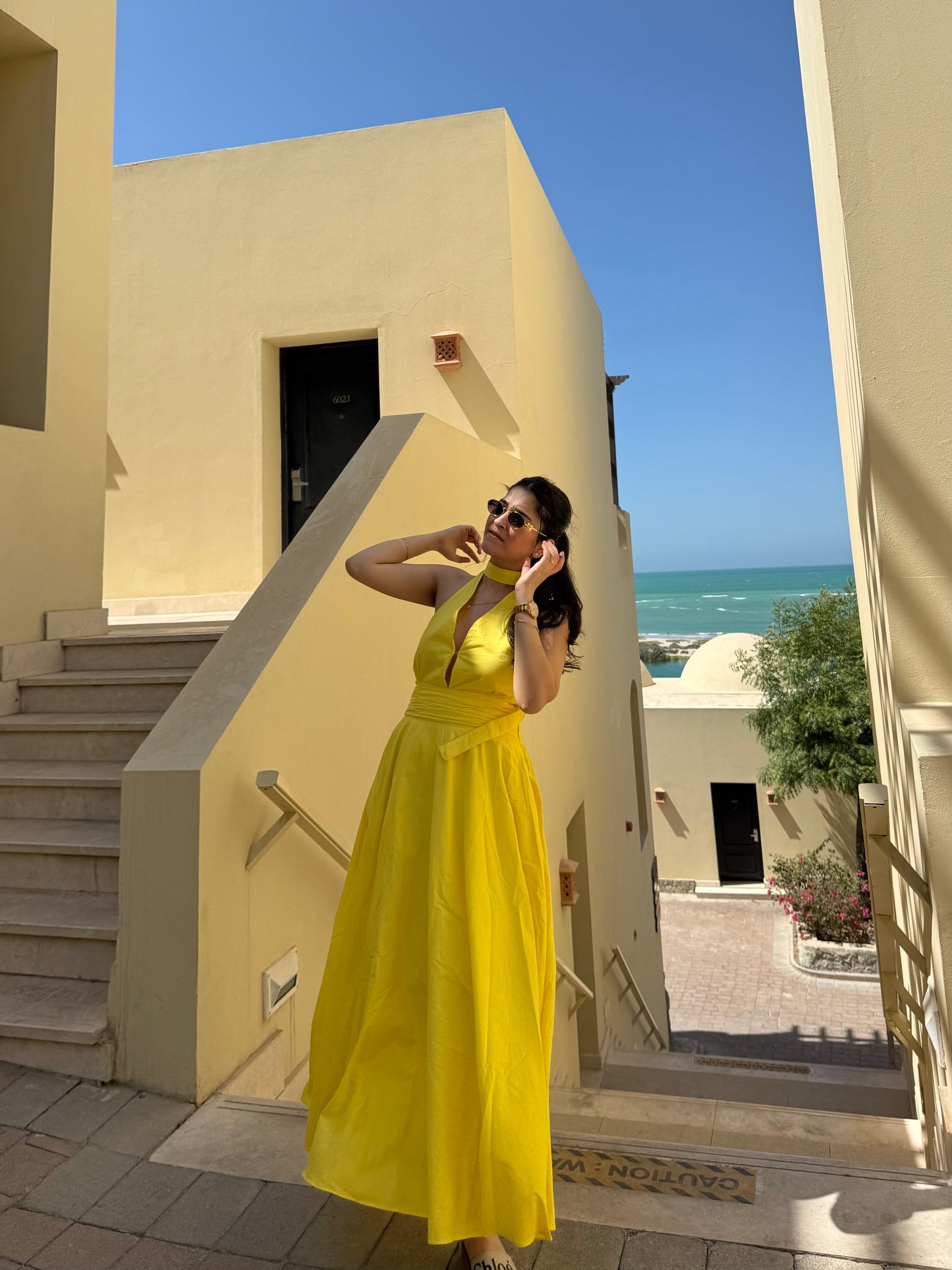 Selvara Dress in Sunshine Yellow