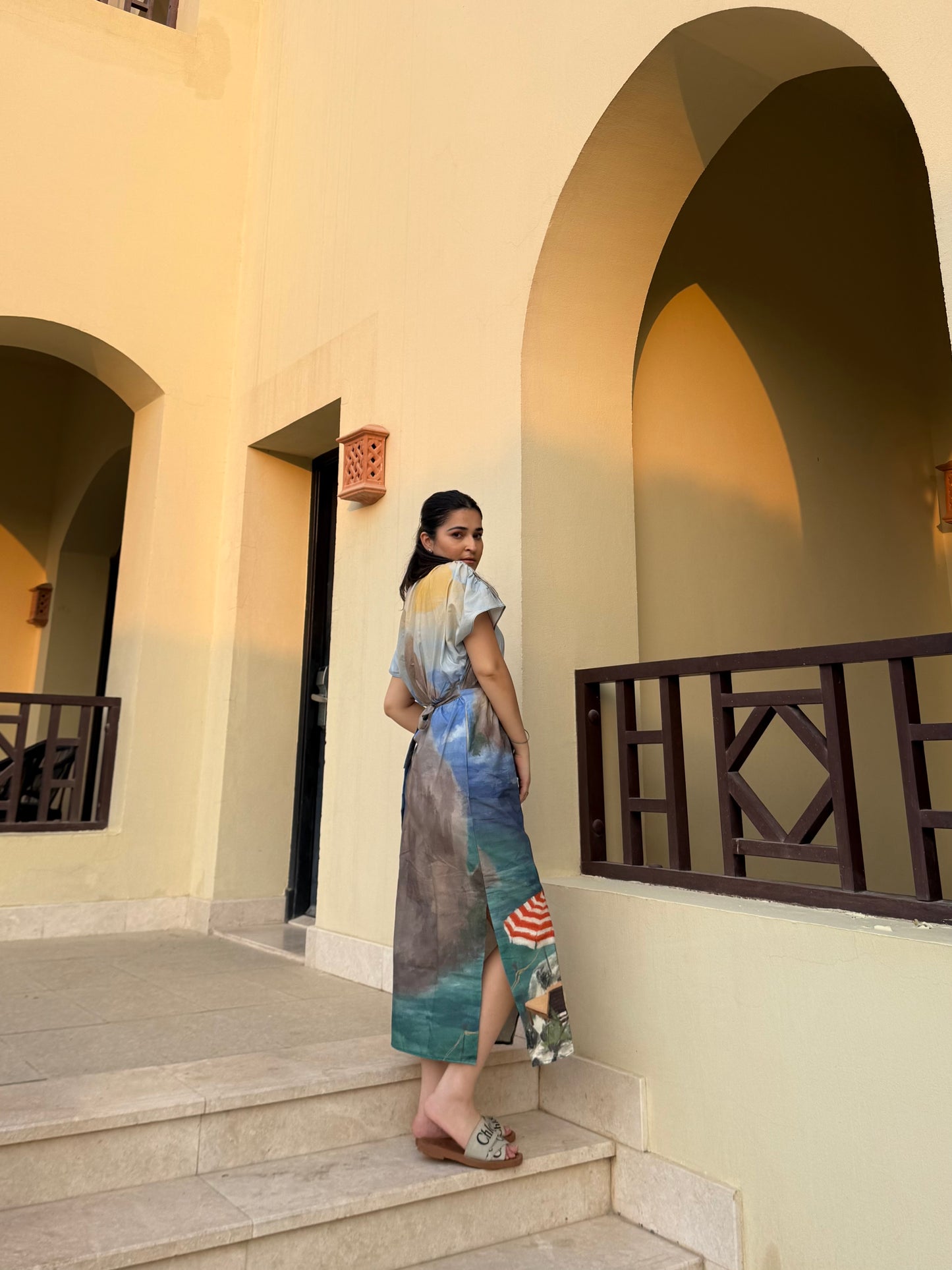 Alessia Dress in Capri Coast Print