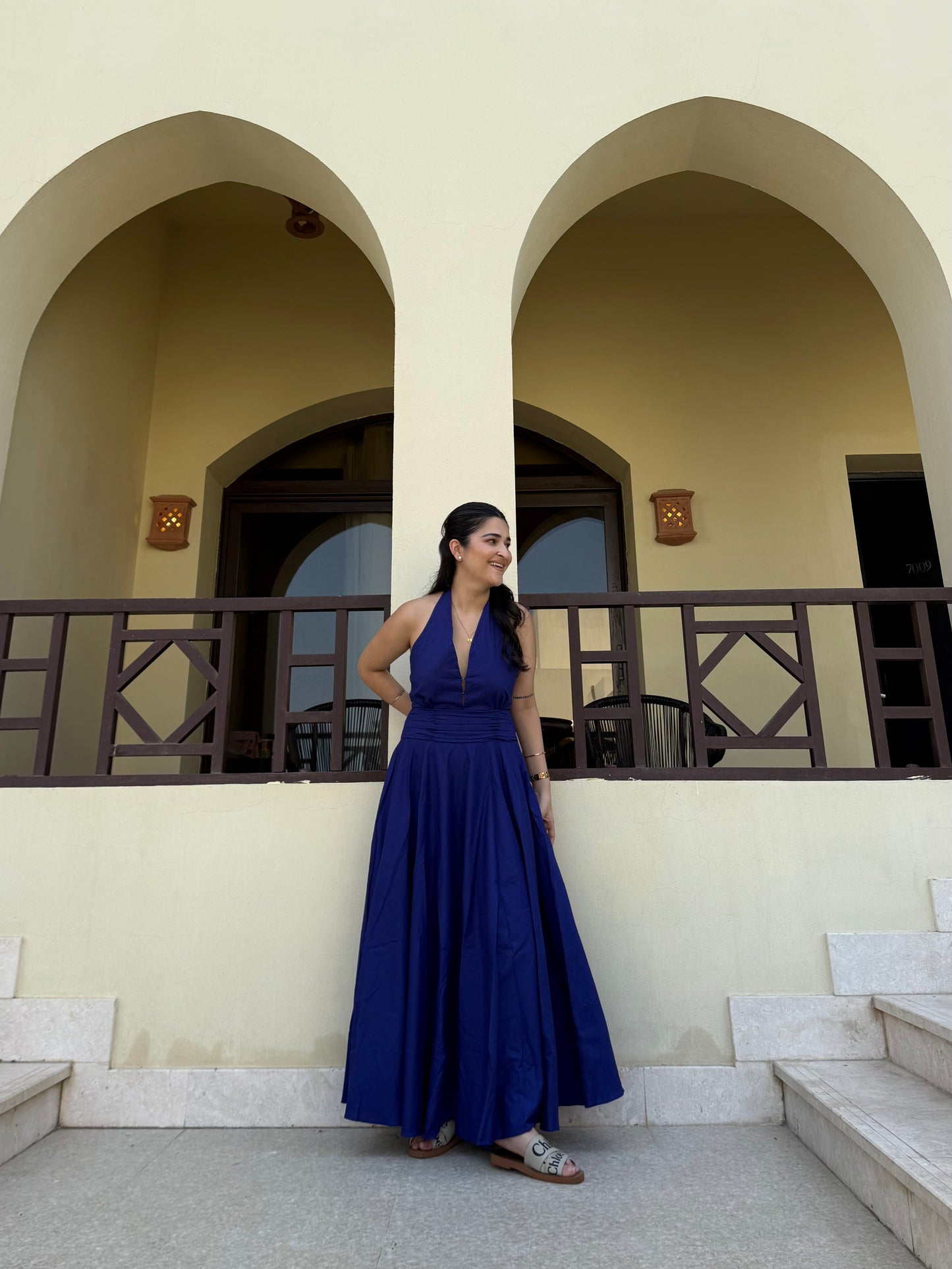 Selvara Dress in Ultramarine Blue