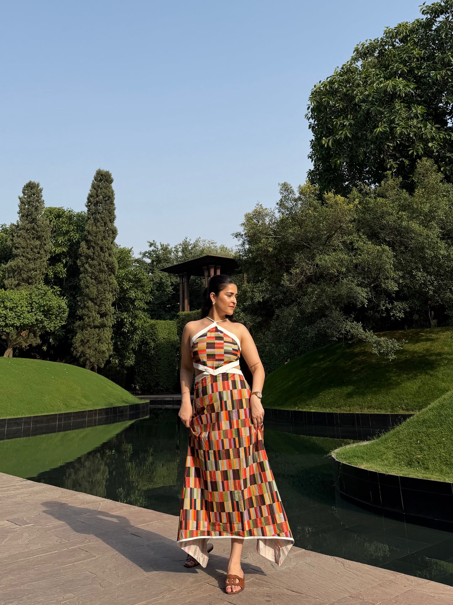 Aaleyah Dress in Camino print