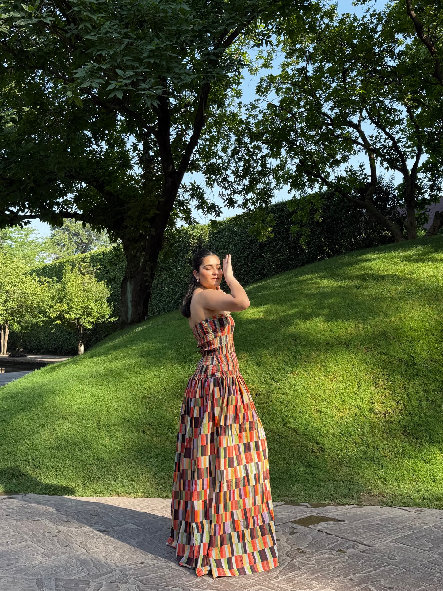 Isadora Dress in Camino print