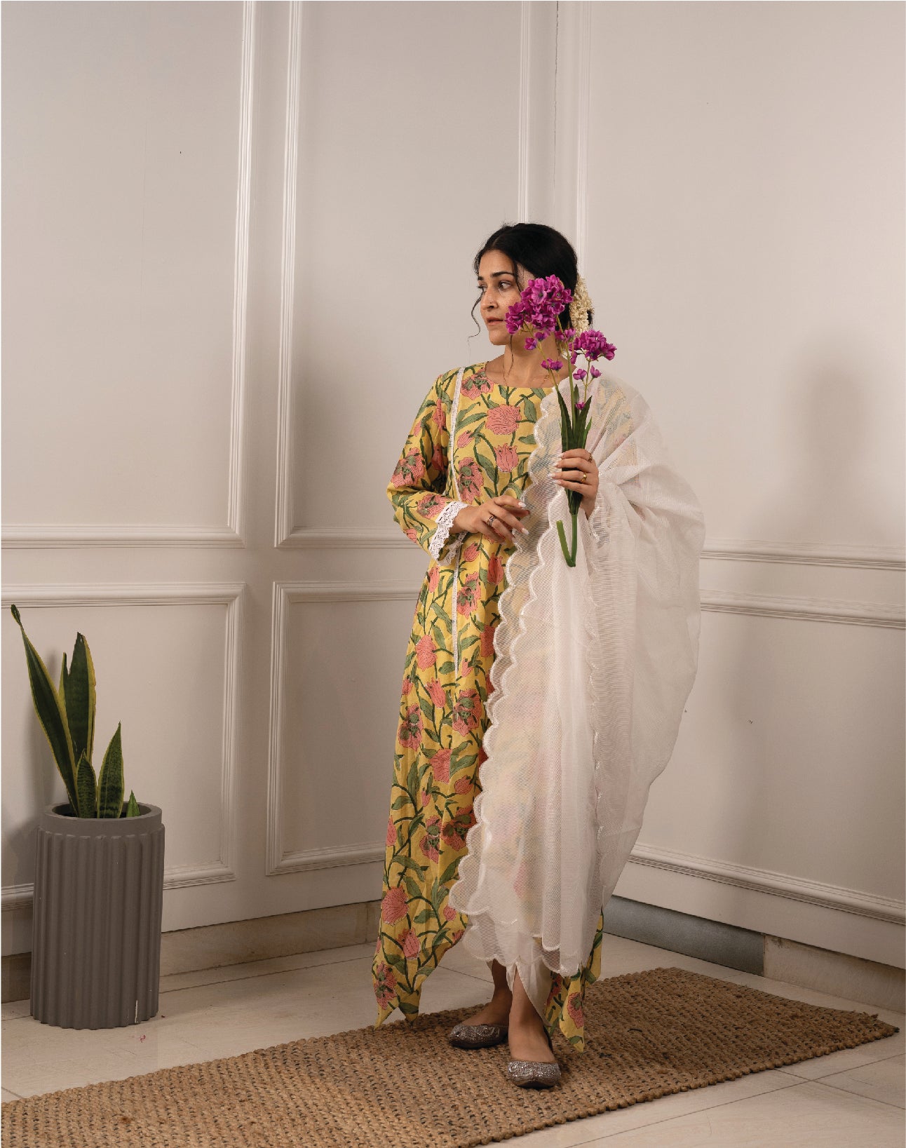 Gulnaaz - Yellow Print