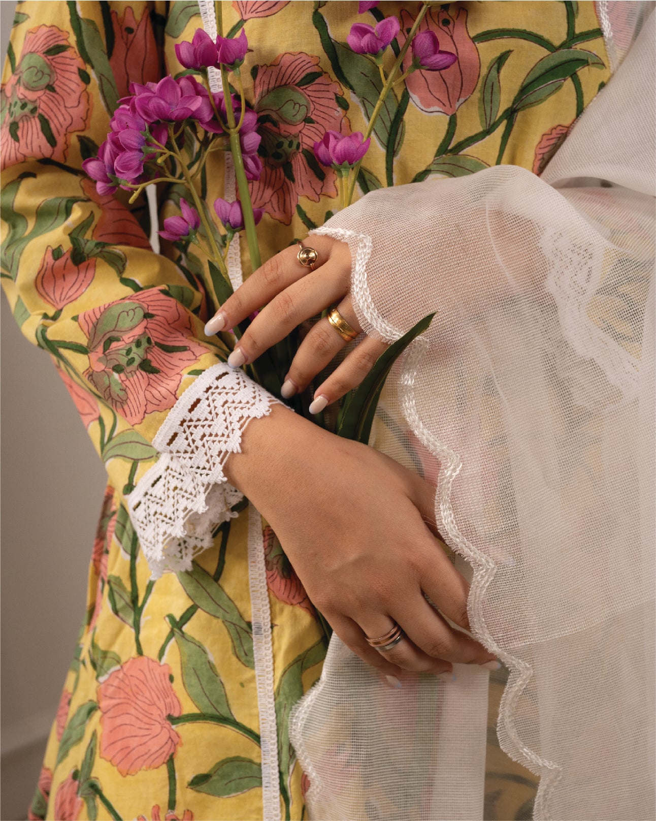 Gulnaaz - Yellow Print