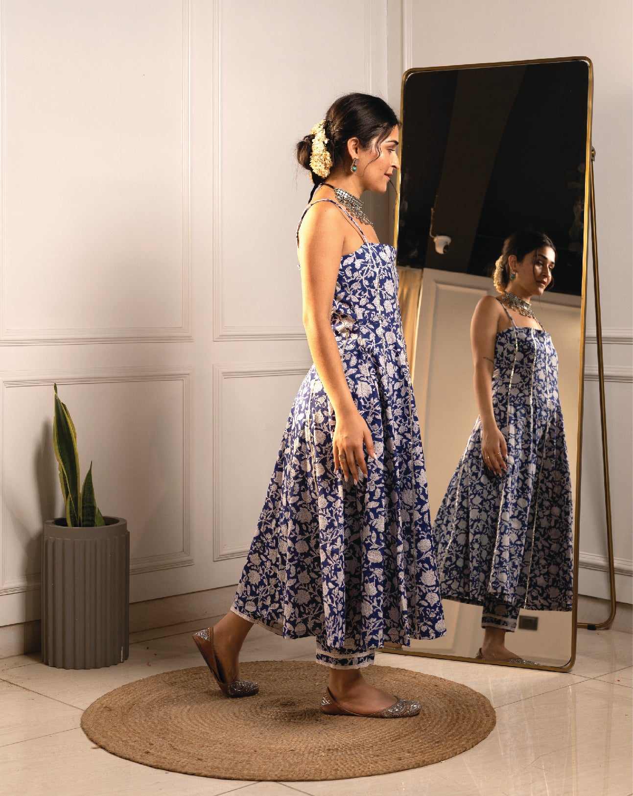 Elaara Kurta - Blue Print
