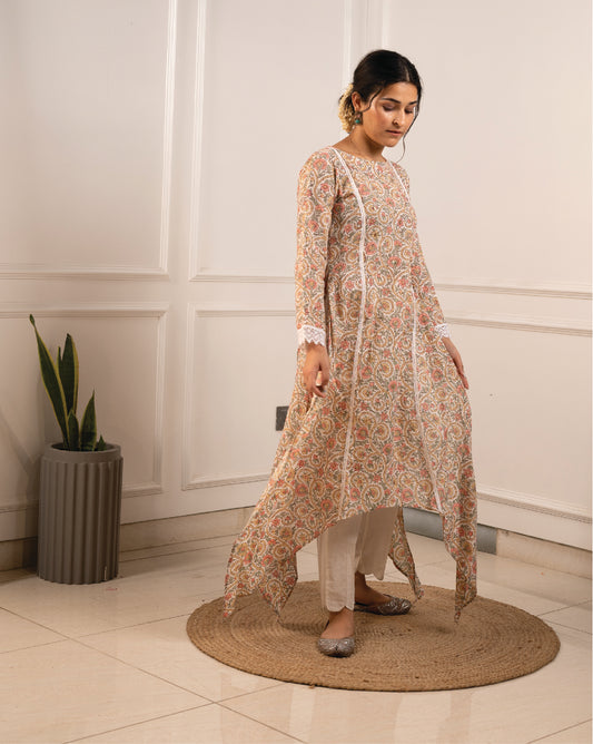 Gulnaaz Kurta - White Print