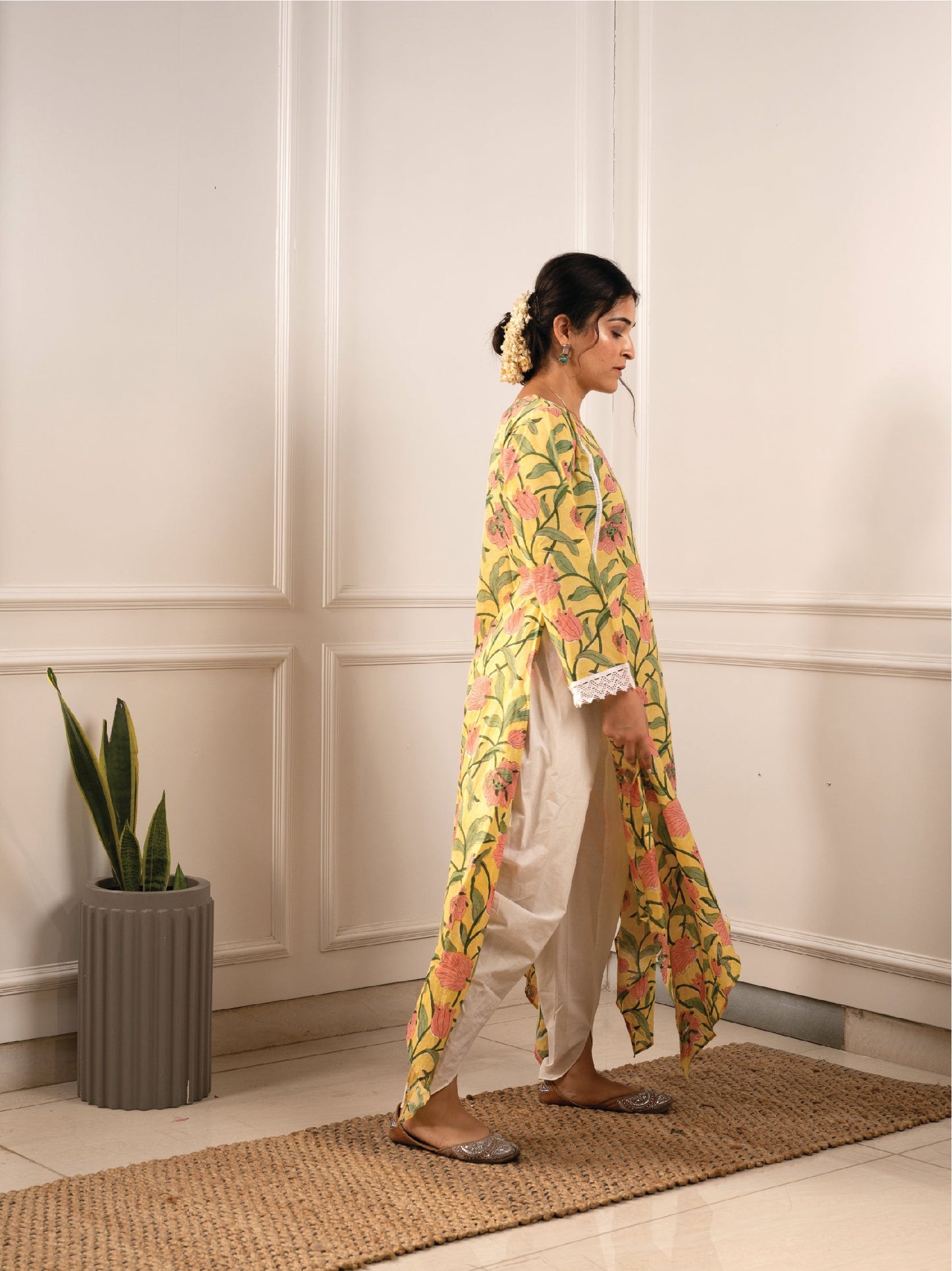 Gulnaaz Kurta - Yellow Print