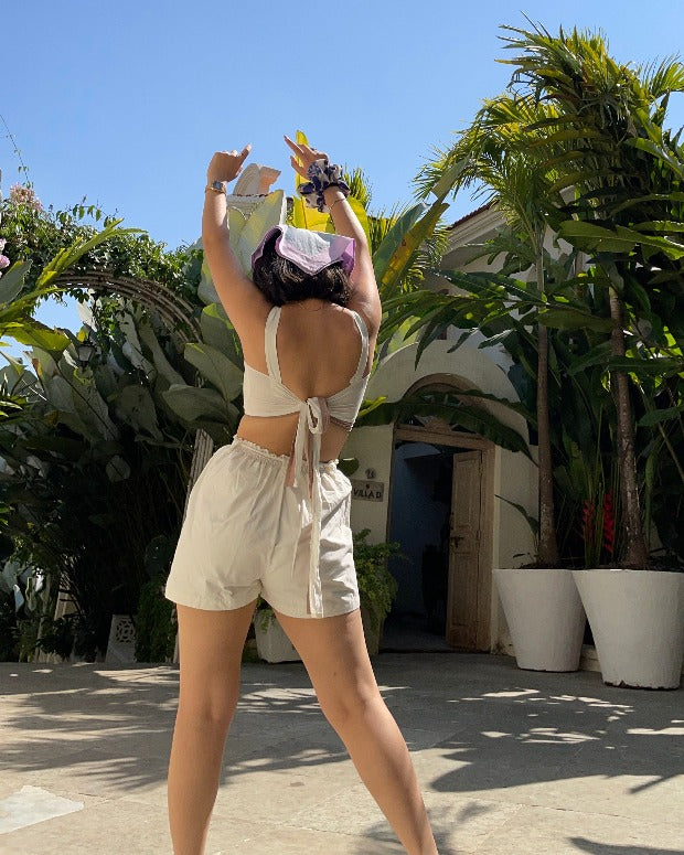 Remi Shorts - Eggshell White