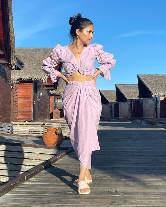 Luna Skirt-Lavender Ocean