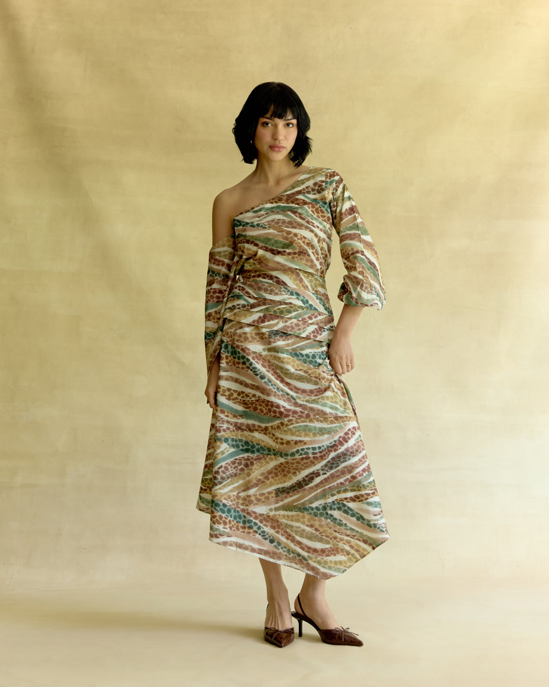 Wild Dawn Off Shoulder Top & Skirt Set