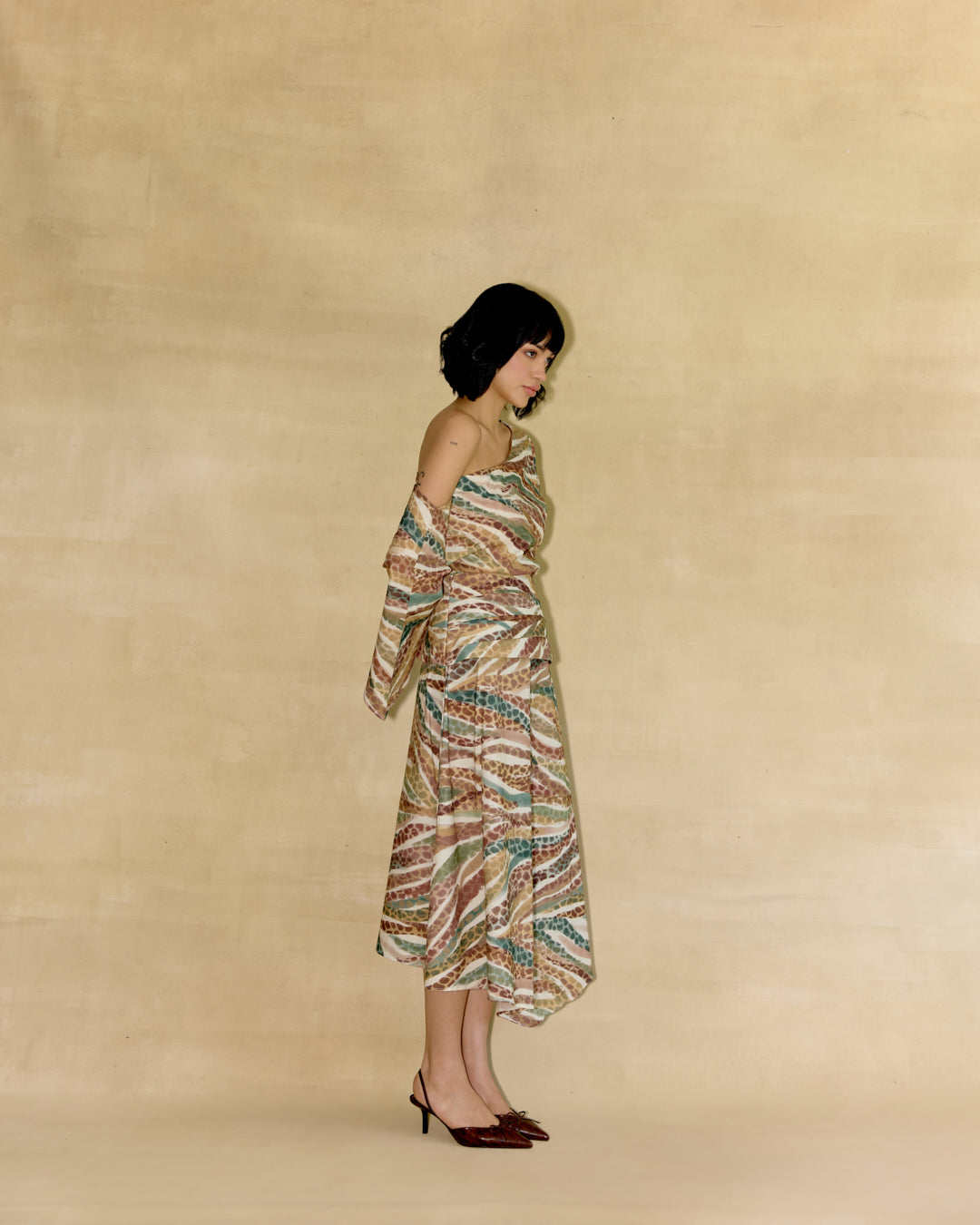 Wild Dawn Off Shoulder Top & Skirt Set