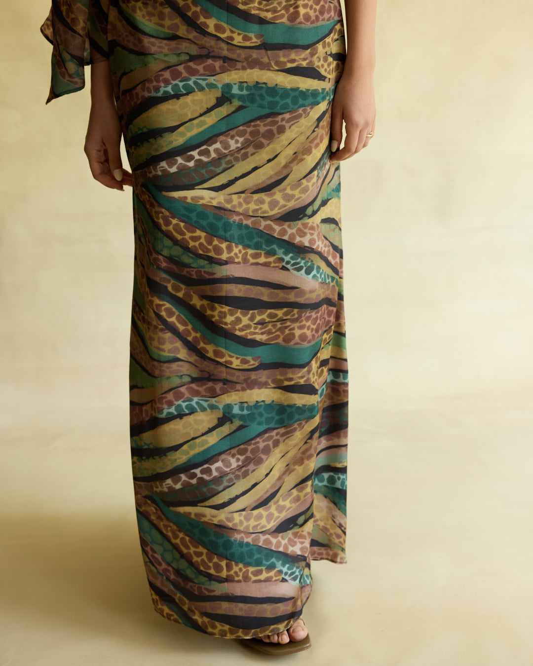 Wild Dusk Cape Top & Skirt Set