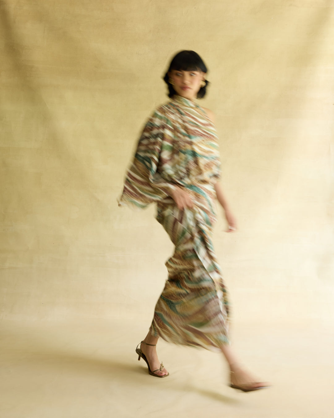 Wild Dawn Cape Top & Skirt Set