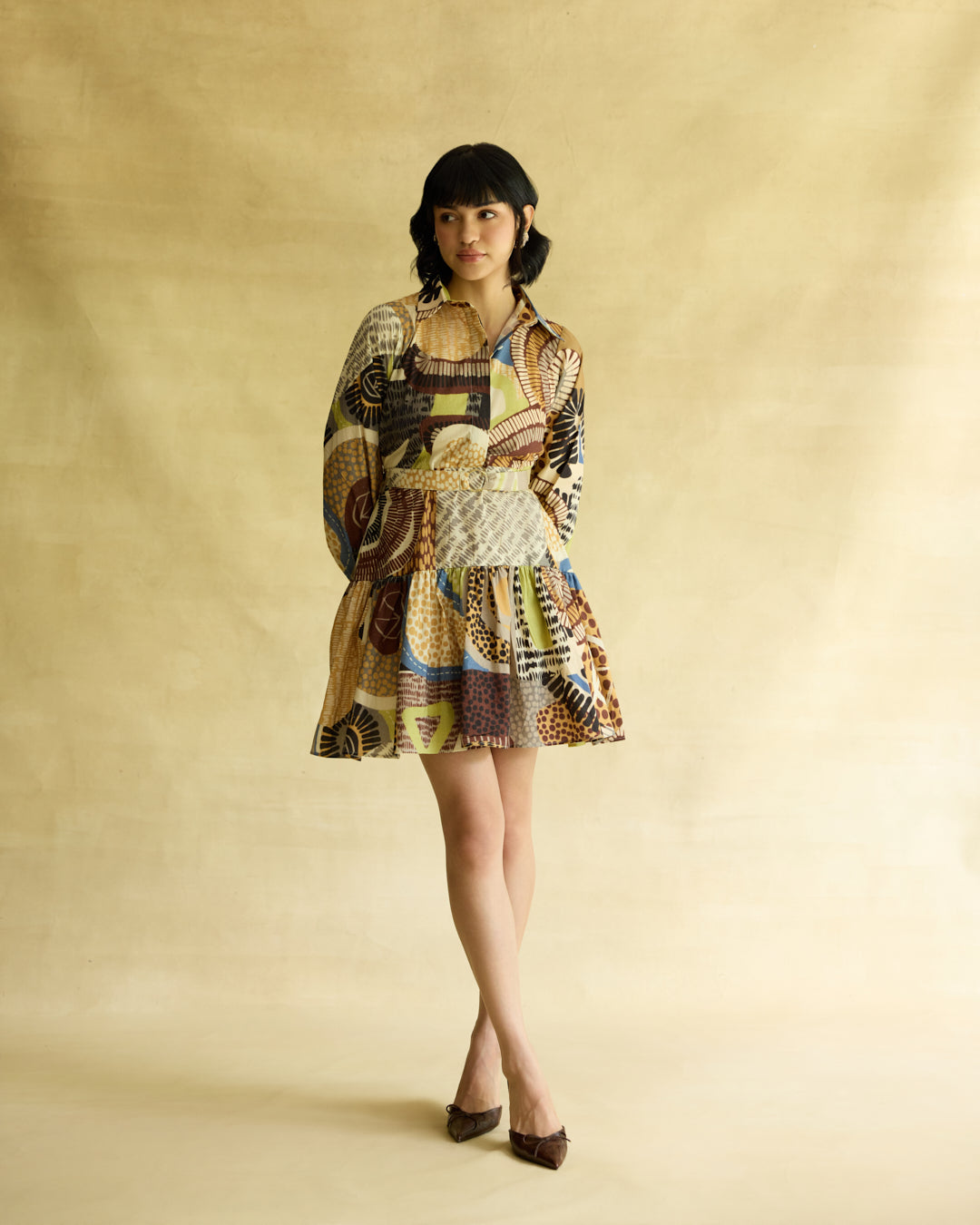 Medina Tiered Mini Dress