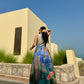 Ischia Dress in Capri Coast Print