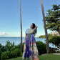 Nirvana dress in Coastal Serenade print