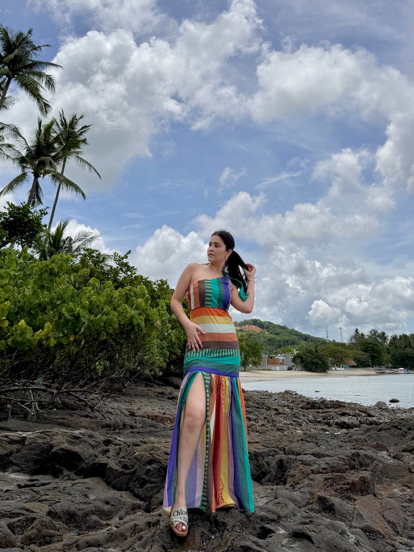 Lumi dress in Tramonto print