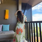 Nirvana dress in Sorrento Bloom print (Butter Yellow)