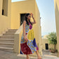 Hibiscus Dress in Florentine Mosaic Print