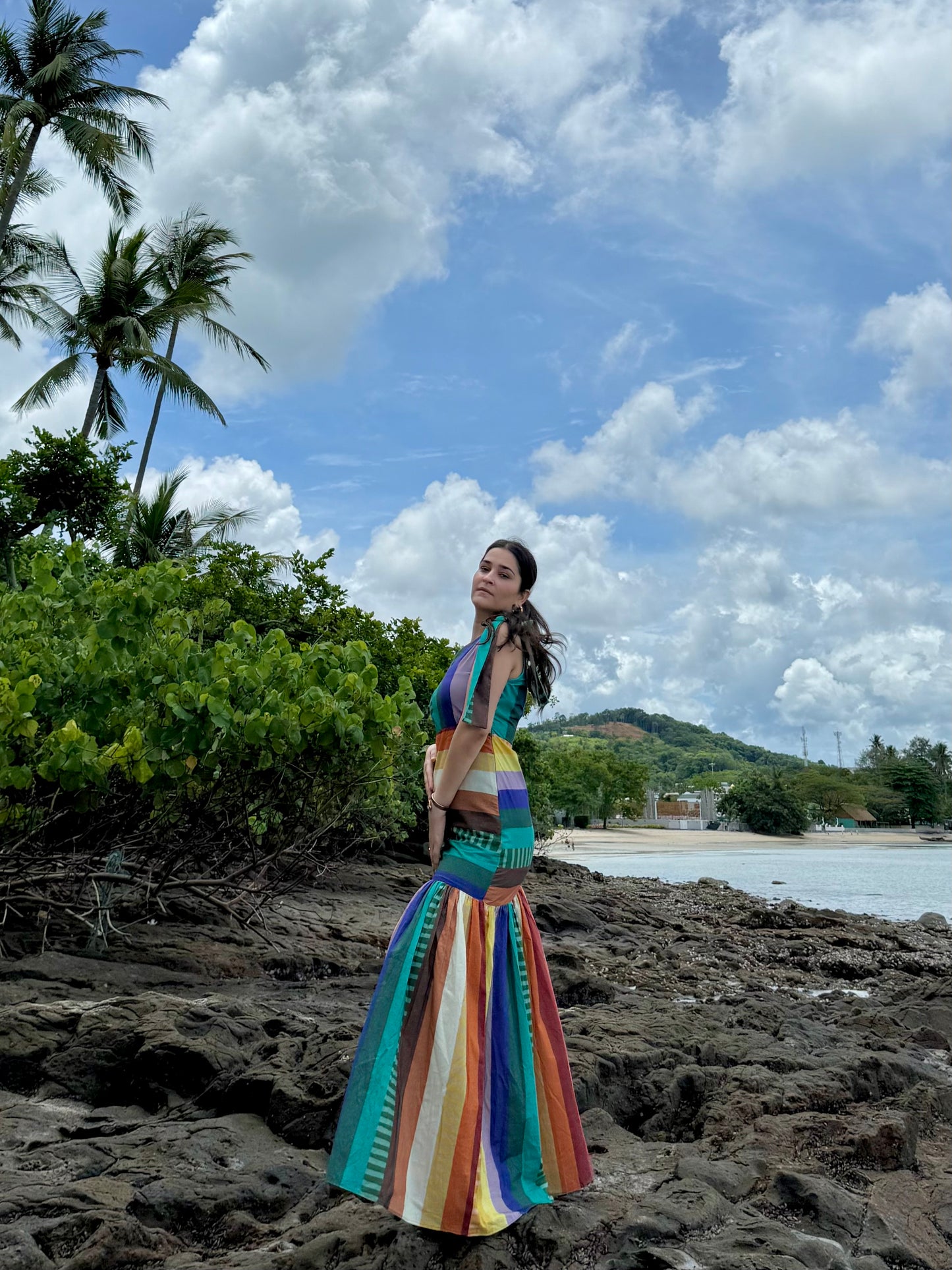 Lumi dress in Tramonto print