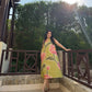 Hibiscus Dress in Tuscan Olive Print