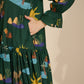 Autumn Dress in Hidden Spring Print (Green)