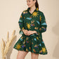 Autumn Dress in Hidden Spring Print (Green)