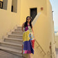 Hibiscus Dress in Florentine Mosaic Print