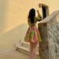 Rosabella Dress in Tuscan Olive Print