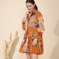 Autumn Dress in Mystic Lagoon Print