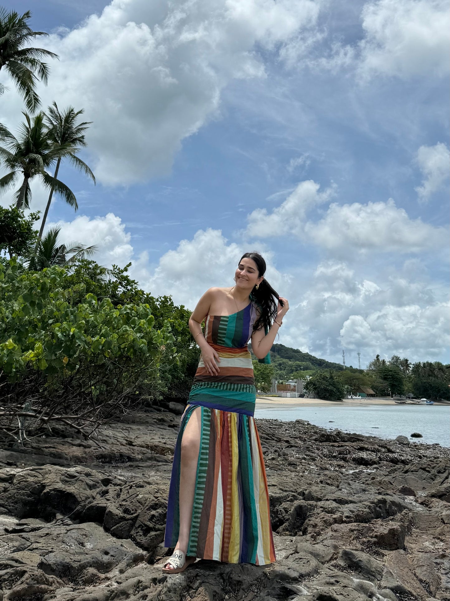 Lumi dress in Tramonto print