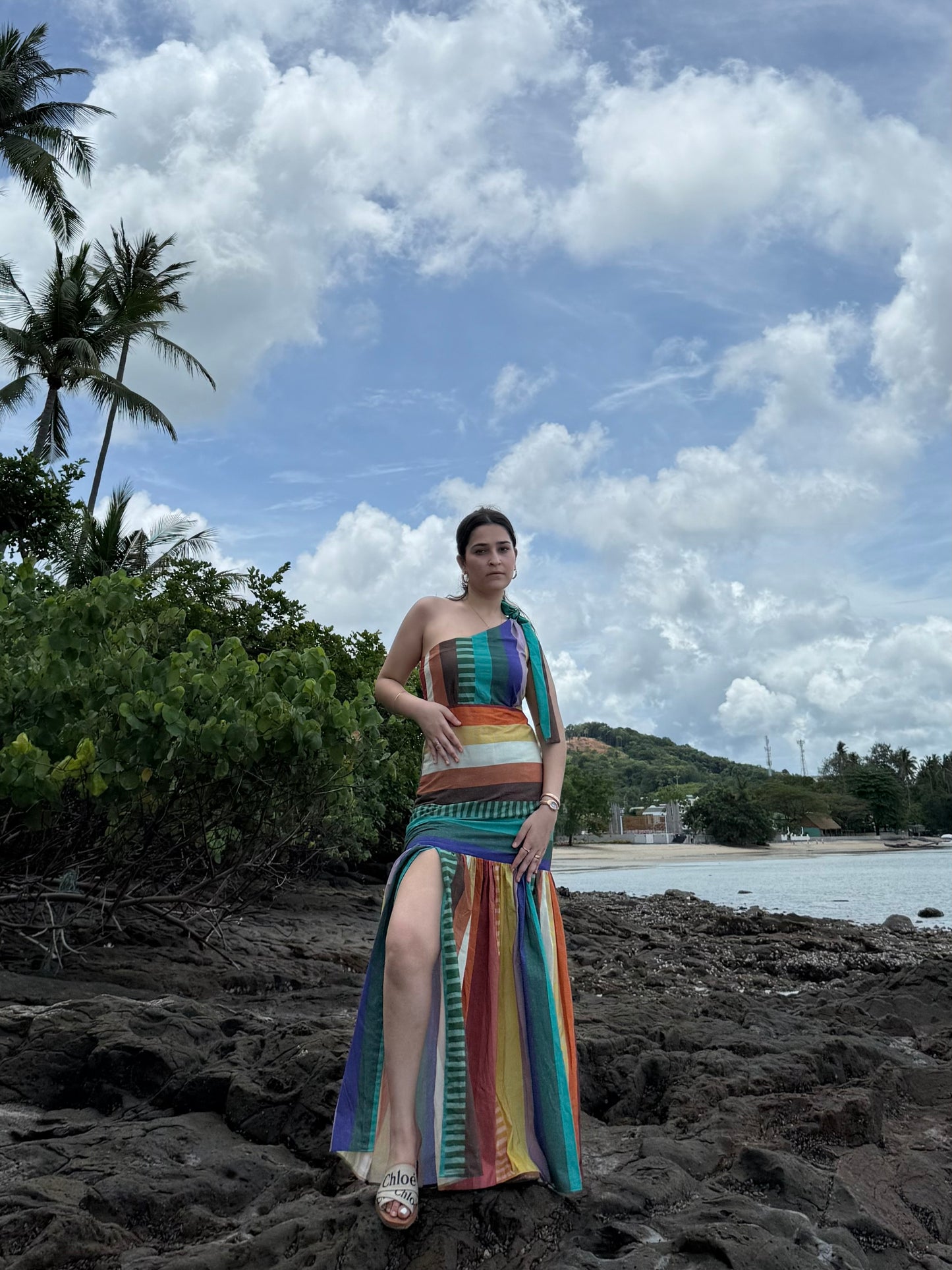 Lumi dress in Tramonto print