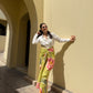 Nadia Set in Tuscan Olive Print
