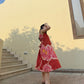 Hibiscus Dress in Bubbly Spritz Print