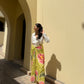 Nadia Set in Tuscan Olive Print