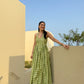 Solea Dress in Pistachio Plaid Print