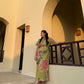 Alessia Dress in Tuscan Olive Print