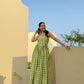 Solea Dress in Pistachio Plaid Print