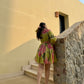 Rosabella Dress in Tuscan Olive Print
