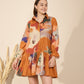 Autumn Dress in Mystic Lagoon Print